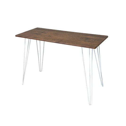 Mesa de Comedor Rectangular Café y Blanca