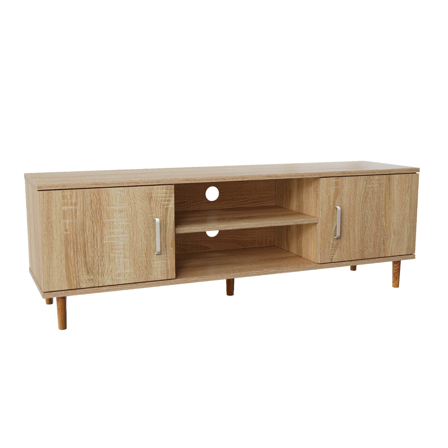 Mueble de TV Minimalista Estilo Madera Roble