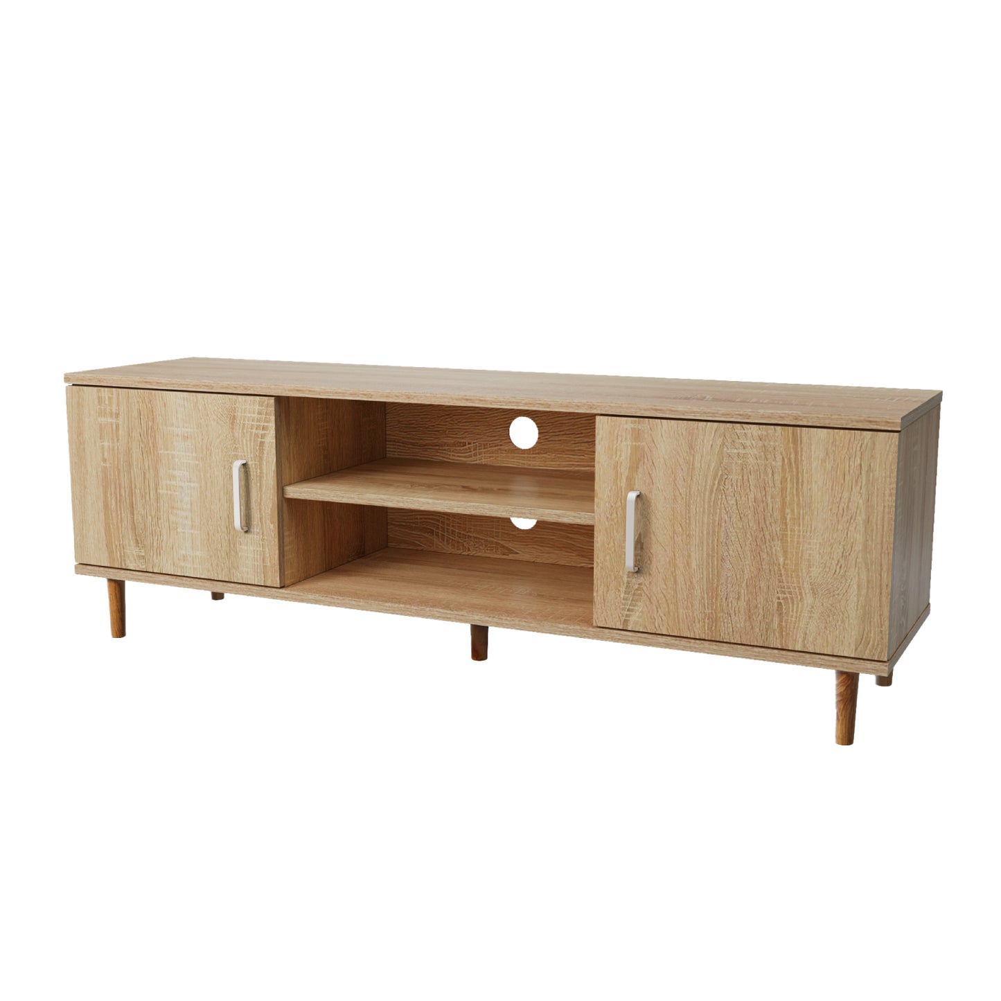 Mueble de TV Minimalista Estilo Madera Roble
