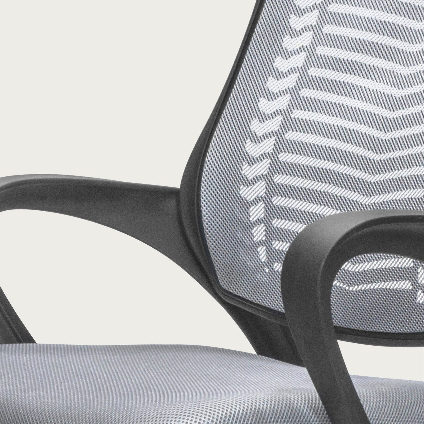 Silla de Oficina con Cabecera Ajustable Gris