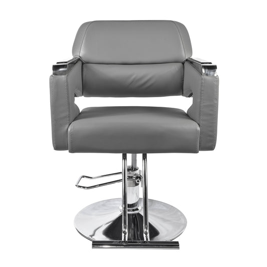 Silla Peluquería o Barbería Swiss Altura Regulable Gris