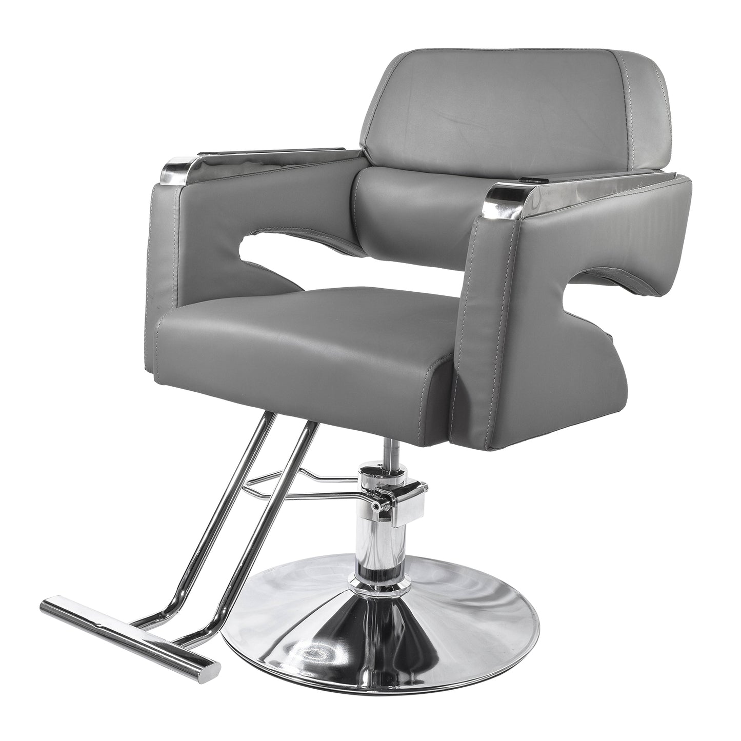 Silla Peluquería o Barbería Swiss Altura Regulable Gris