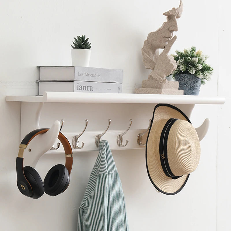 Modern Wall Hanger Clothes Hanging Hallway Metal Clothing Stand Rack Coat Clothes Shoe Percheros Para Ropa Nordic Furniture