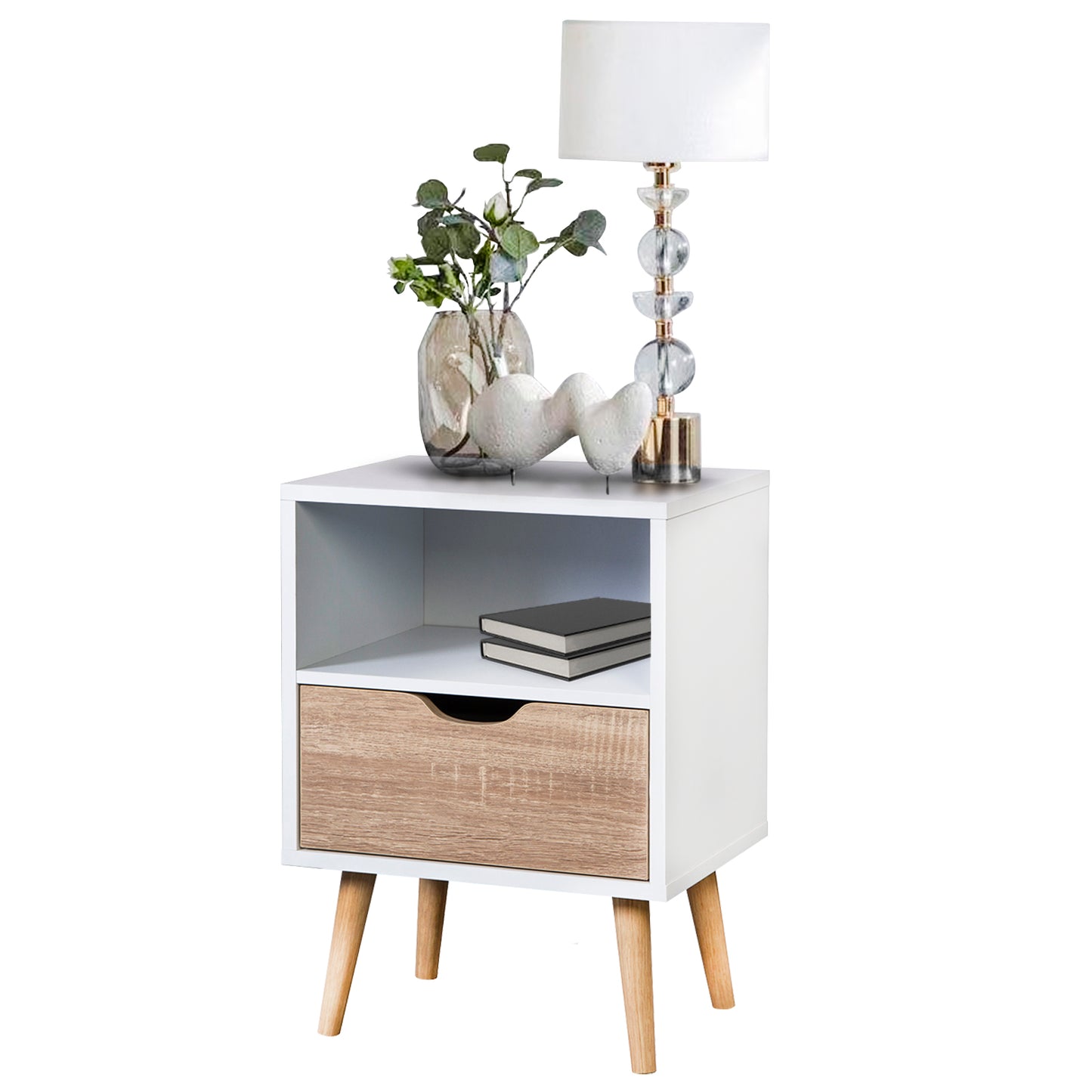 Buró Nórdico con Estante y Cajón