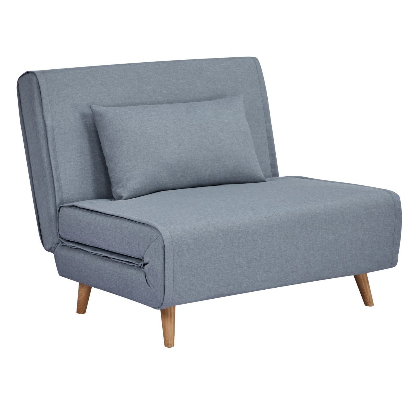 Sillón Sofá Cama Individual Velne Plegable Gris