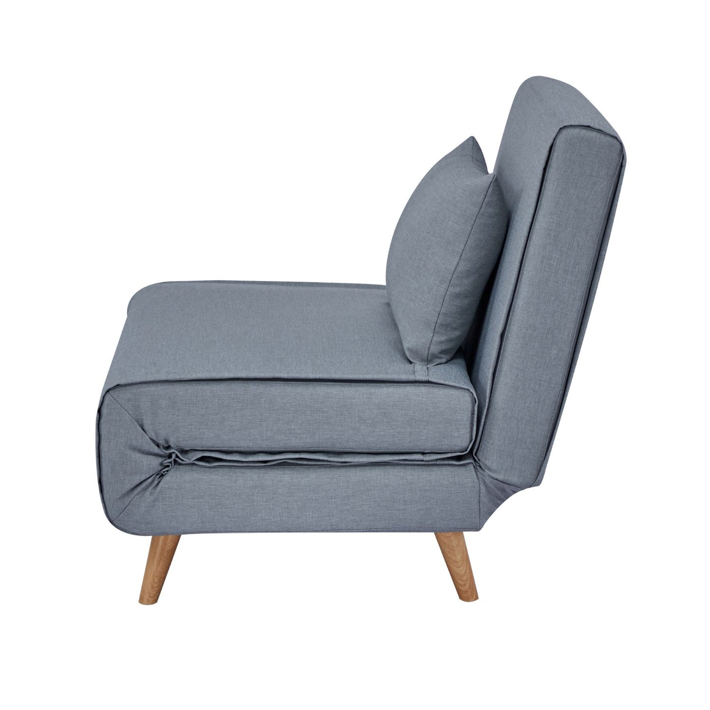 Sillón Sofá Cama Individual Velne Plegable Gris