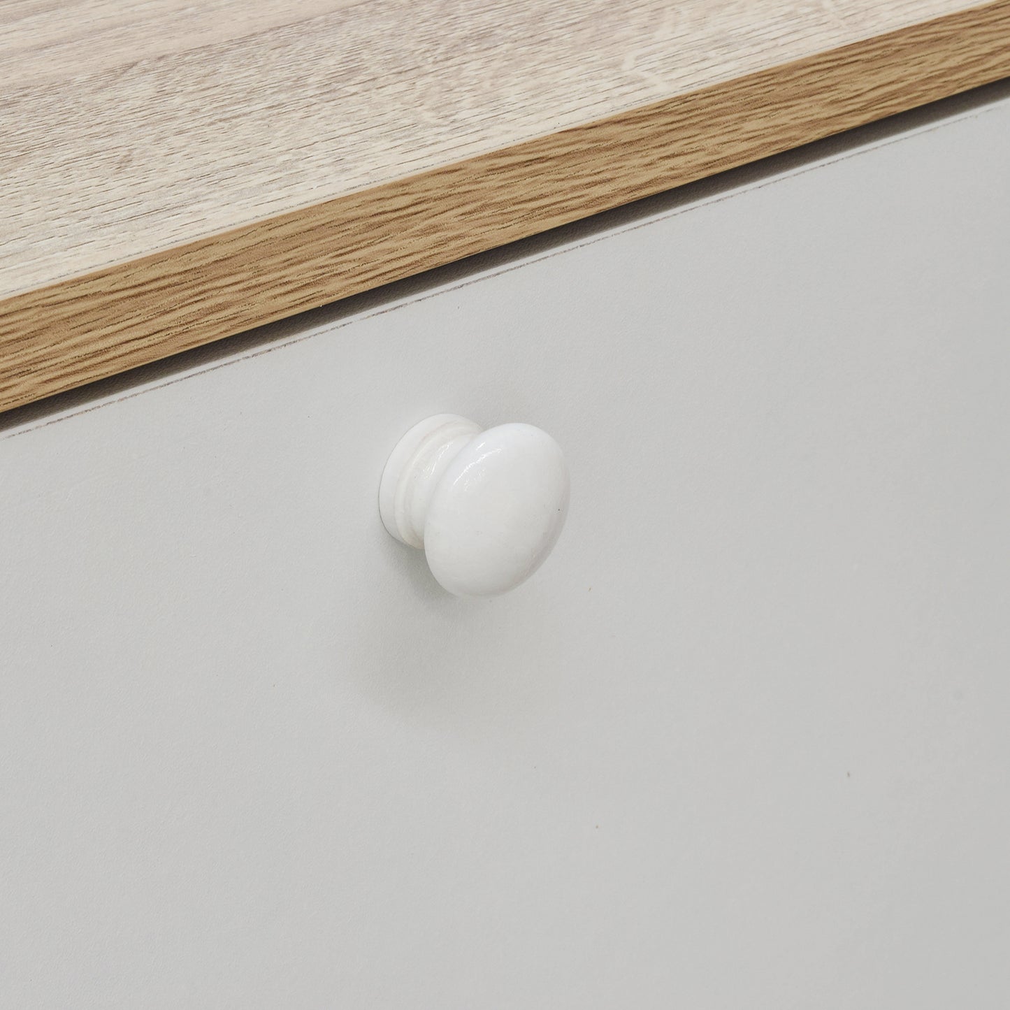 Mueble de TV Venice-B con Cajones Blanco y Beige