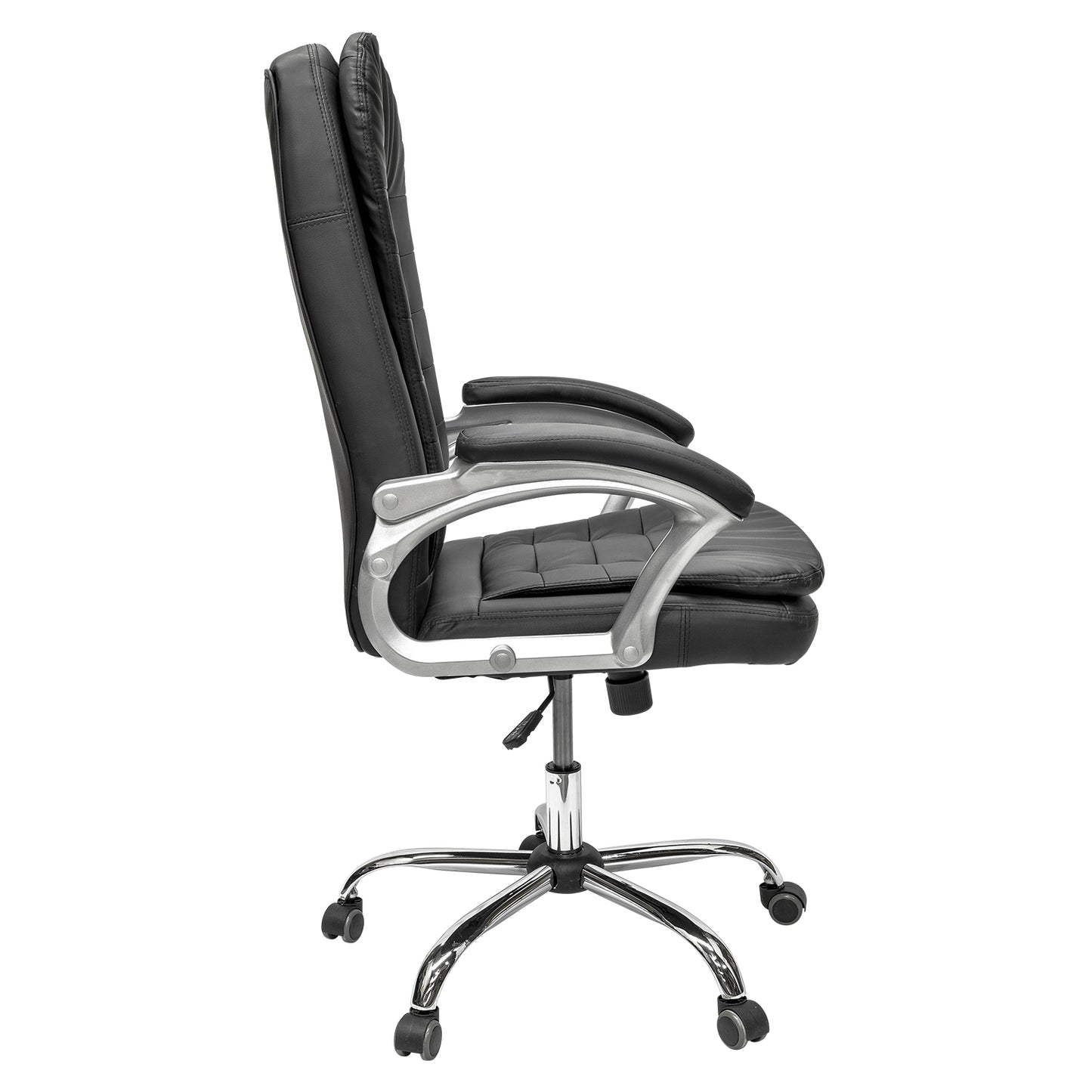 Silla de Oficina Vernier con Respaldo Alto Negra