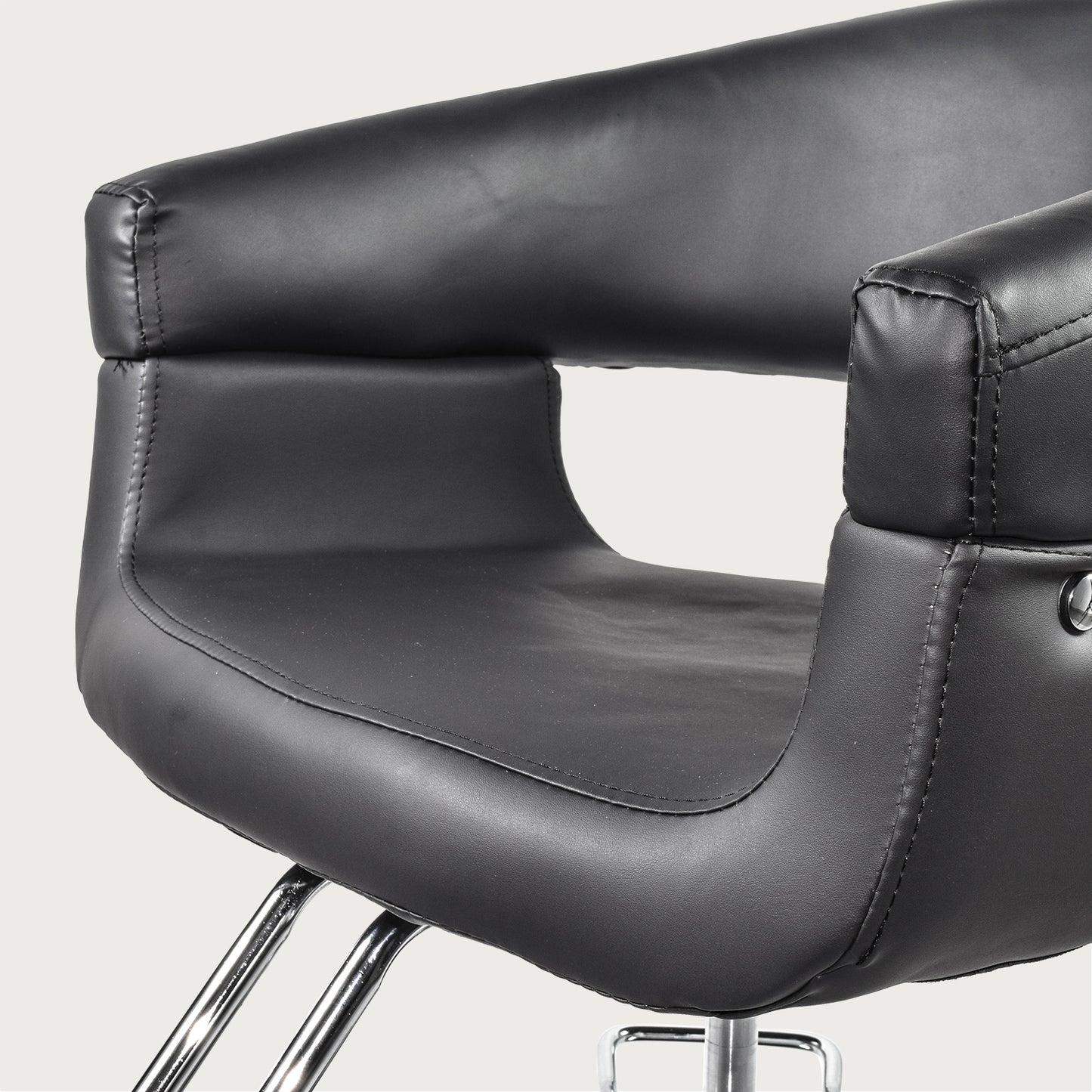 Silla de Barbería Welsh Con Descansapies Negra