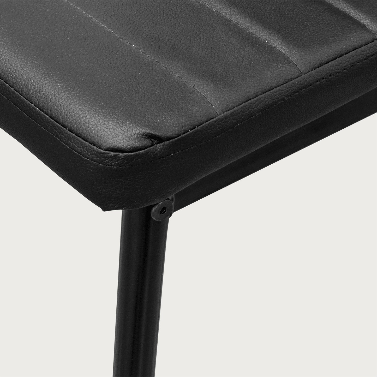 Set 6 Sillas de Comedor Zulu-N con Respaldo Alto Negras