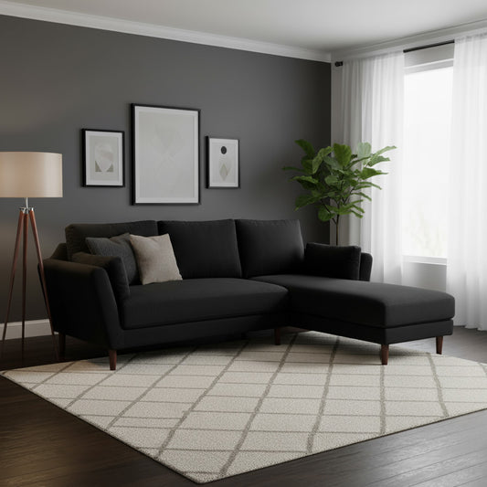 Sala Esquinero Sofa Modular Malaga Negro