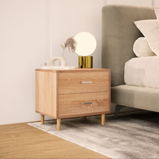 Buró con Cajones Minimalista Estilo Madera Roble