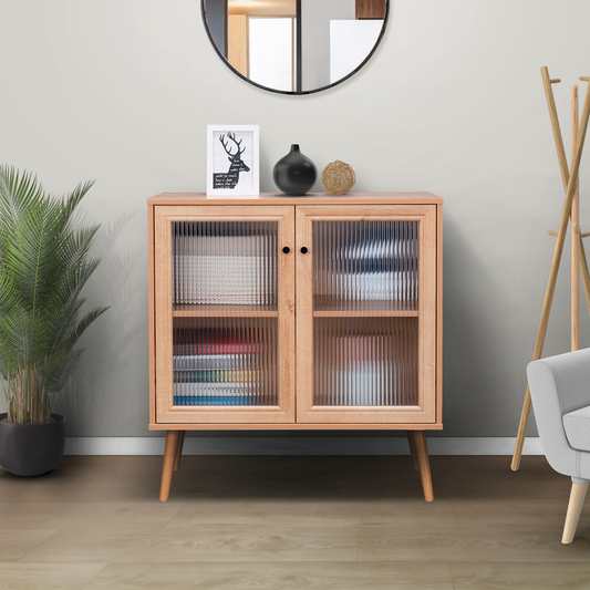 Credenza Bufetera con Puertas de Vidrio