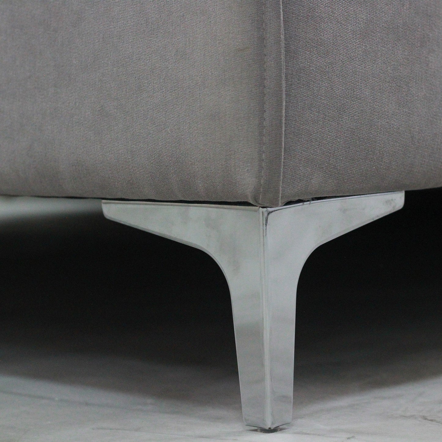 Cama Queen Gala Con Cabecera Gris