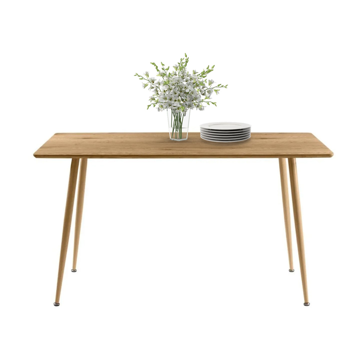 Mesa de Comedor Nórdica Rectangular Café