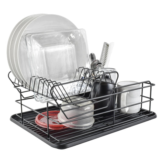 Escurridor de Platos Áncora de Acero con Cesta para Cubiertos