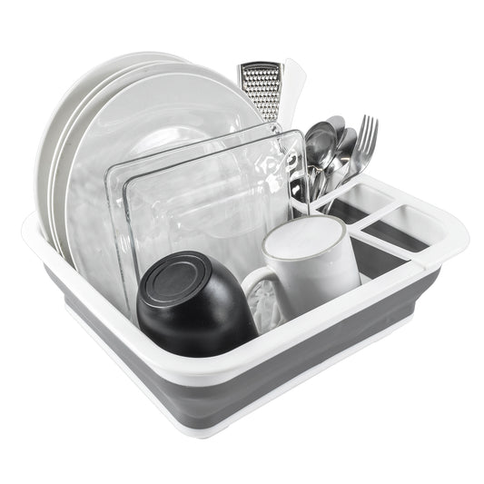 Escurridor de Platos Áncora Plegable de Plástico Blanco