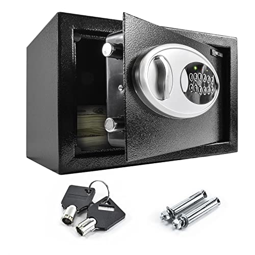 Caja Fuerte Halten Digital con Llave de 8 L de Capacidad