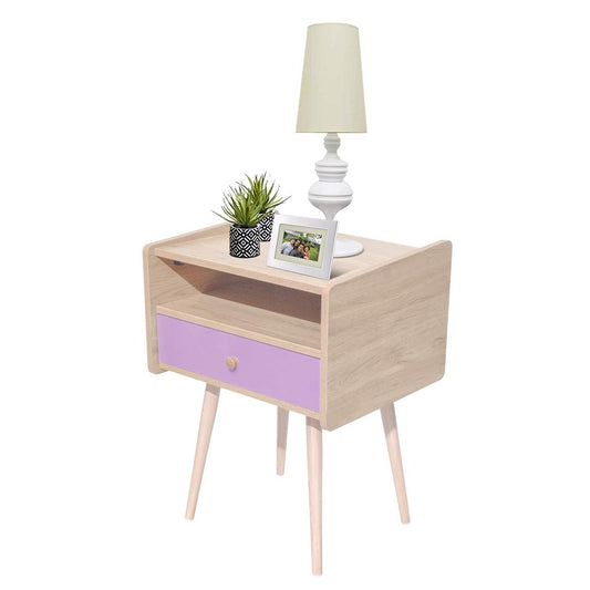 Buró Cabin-Pink Estilo Vintage con Cajón Rosa