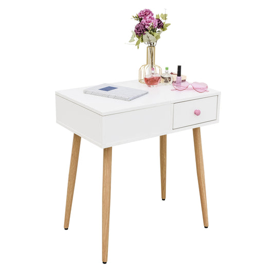 Tocador Maquillador Queen con Espejo Blanco