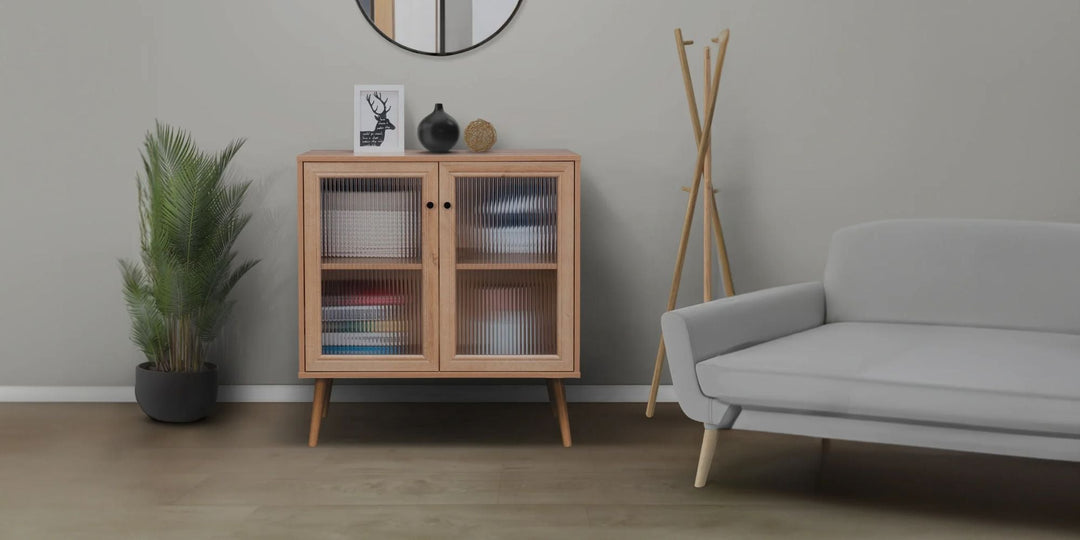 Muebles con puertas de vidrio: transparencia que encanta