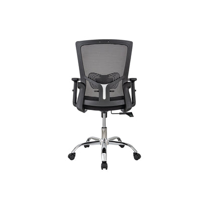 Combo Escritorio Escalonado + Silla de Oficina Delphi Negra
