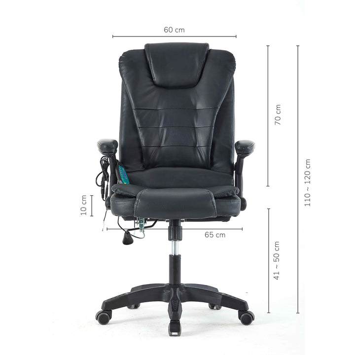 Silla de Oficina Ergonómica Masajeadora con Control Remoto
