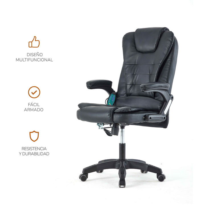Silla de Oficina Ergonómica Masajeadora con Control Remoto