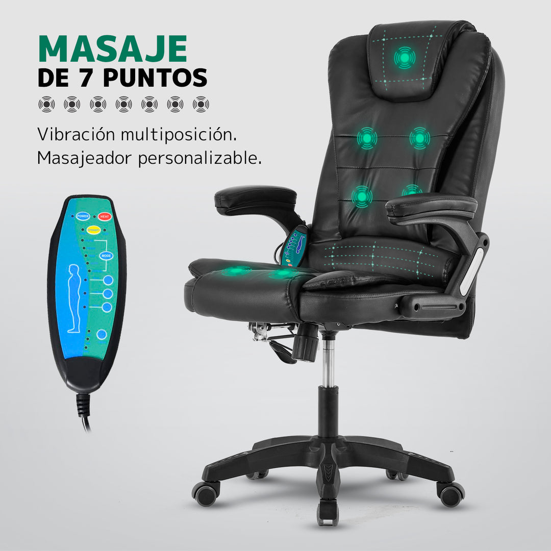 Silla de Oficina Ergonómica Masajeadora con Control Remoto