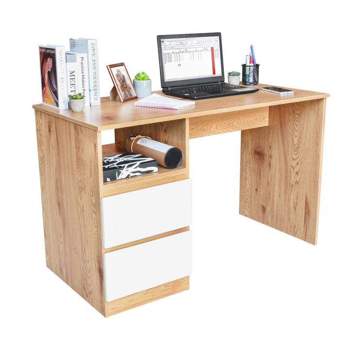 Escritorio Estilo Nórdico con Cajonera Doble