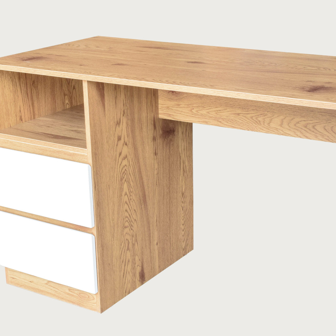 Escritorio Estilo Nórdico con Cajonera Doble