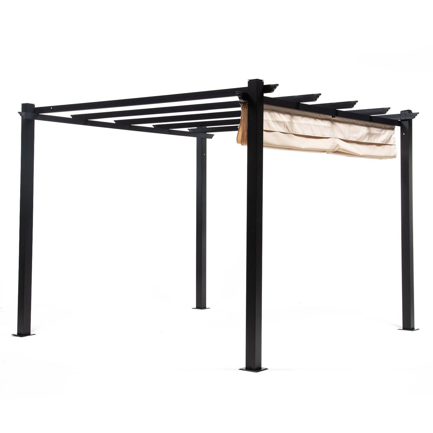 Pérgola Toldo Retráctil de 3x3 Beige