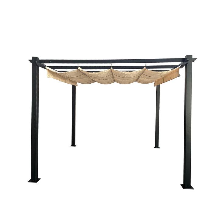 Pérgola Toldo Retráctil de 3x3 Beige