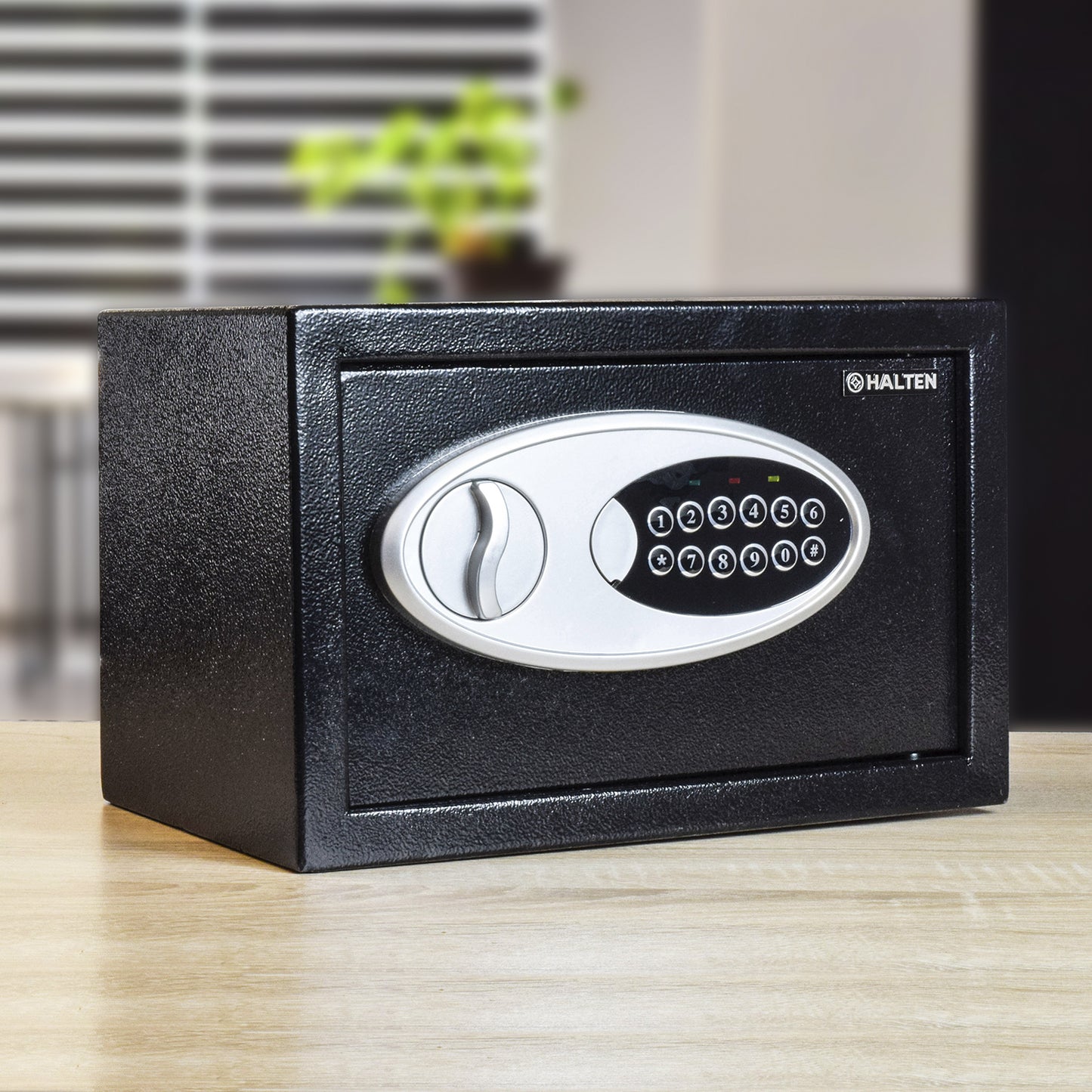 Caja Fuerte Halten Digital con Llave de 8 L de Capacidad