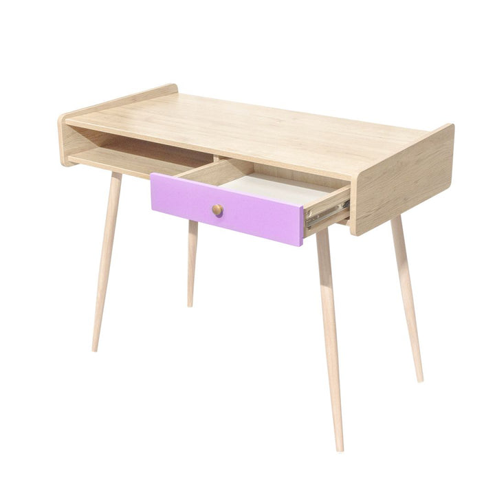 Escritorio Vintage-Pink con Cajón Rosa