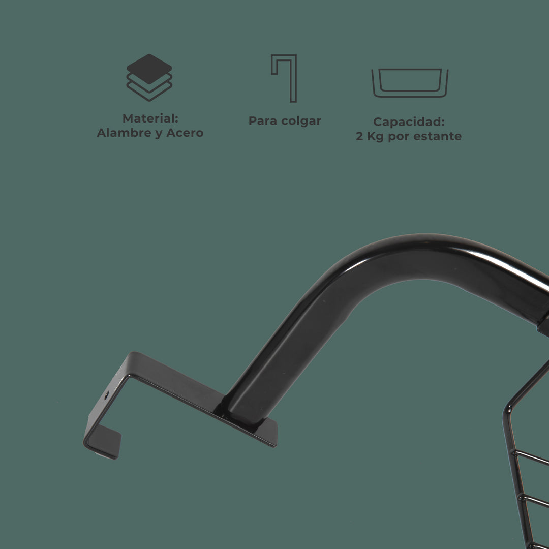 Organizador de Alacena Áncora Colgante con Estantes Metálicos