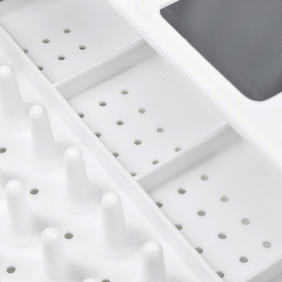 Escurridor de Platos Áncora Plegable de Plástico Blanco
