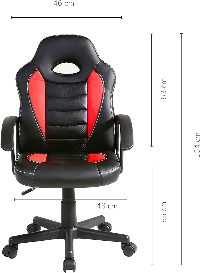 Silla Gamer Spectrum-Red Ergonómica Roja