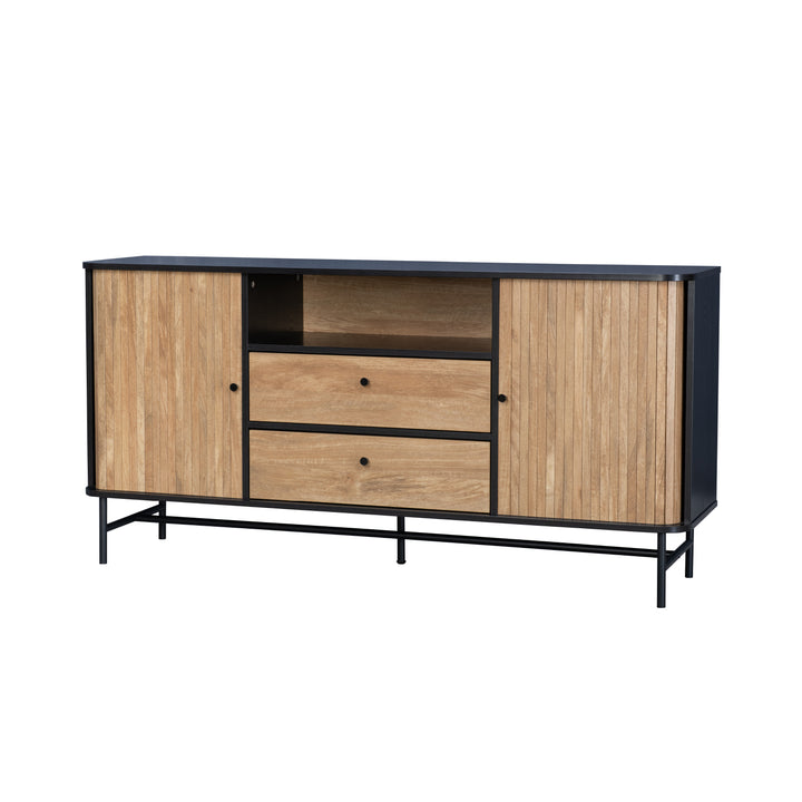 Cómoda Cajonera Moderna con Puertas Corredizas