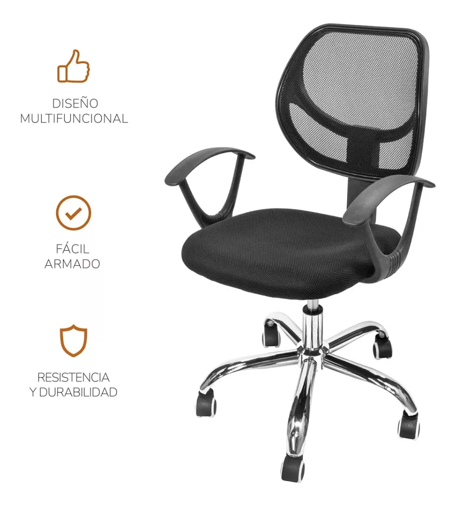 Silla de Oficina Sill0 Ergonómica Negra