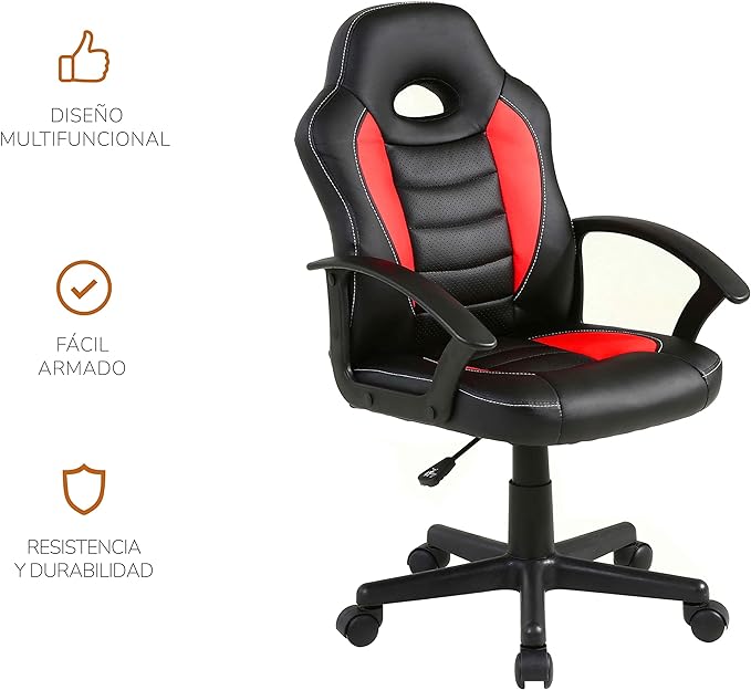 Silla Gamer Spectrum-Red Ergonómica Roja