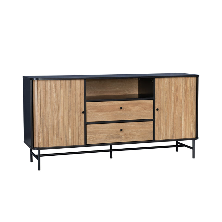 Cómoda Cajonera Moderna con Puertas Corredizas