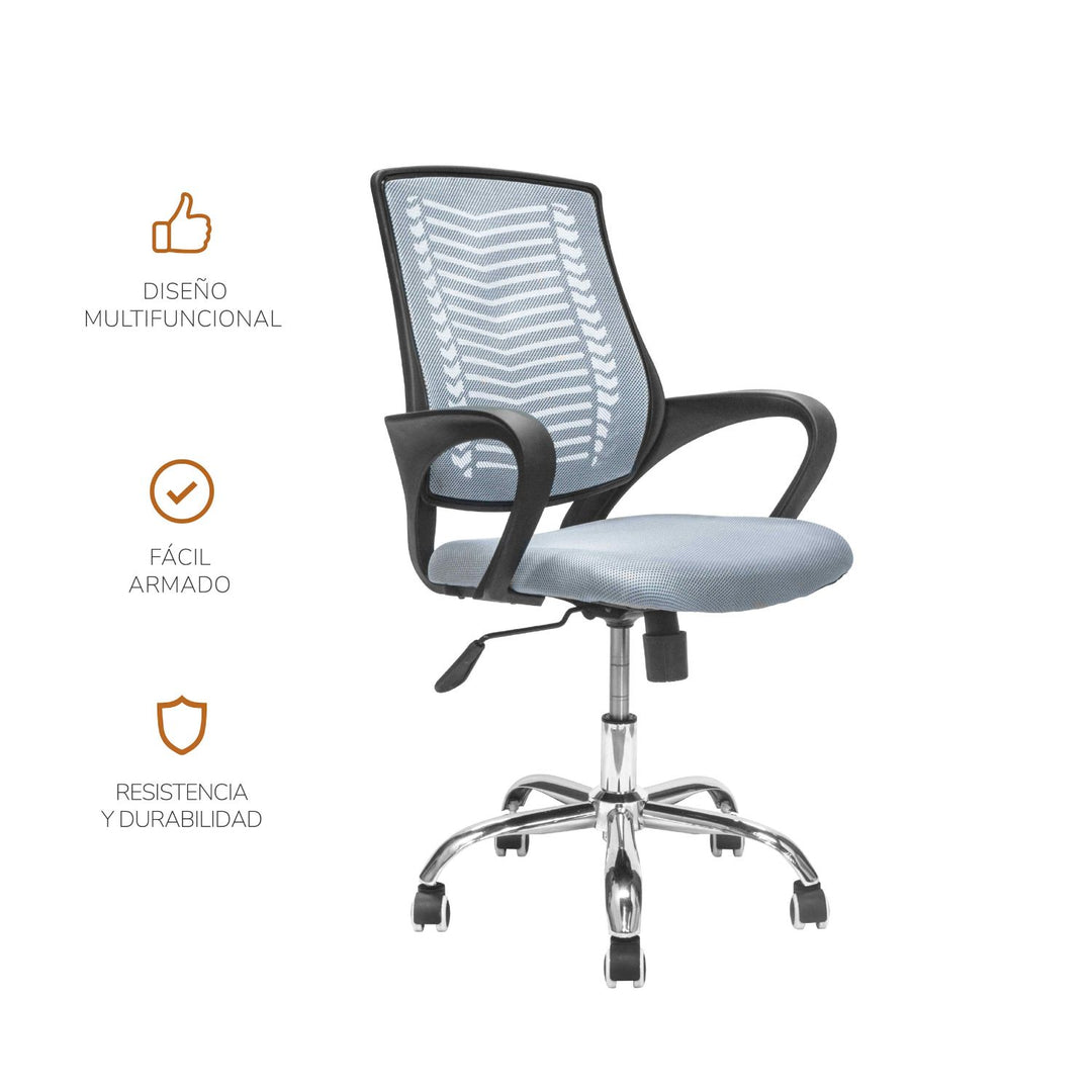 Silla de Oficina Sill-C2G Ergonómica Gris