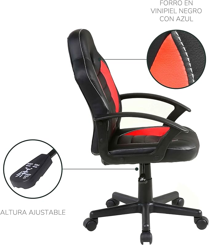 Silla Gamer Spectrum-Red Ergonómica Roja