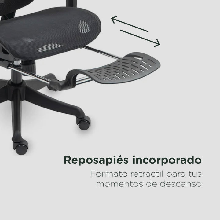 Silla de Oficina Ergonomica con Descansapies