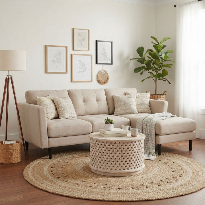 Sala Esquinero Sofá Modular Bilbao Beige