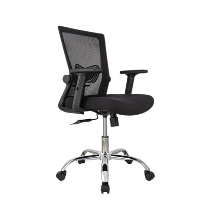 Combo Escritorio Escalonado + Silla de Oficina Delphi Negra