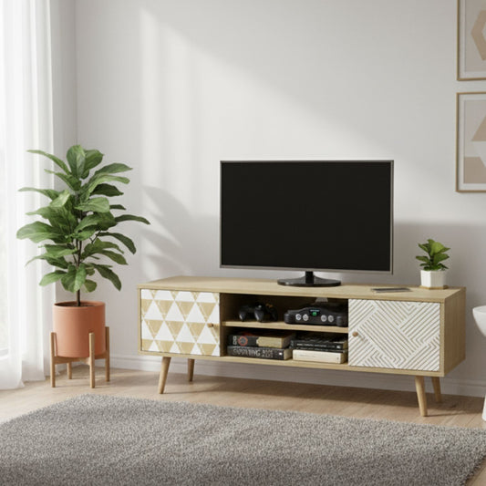Mueble de TV Corintio Estilo Vintage Beige