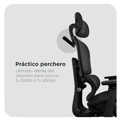 Silla de Oficina Ergonomica con Descansapies
