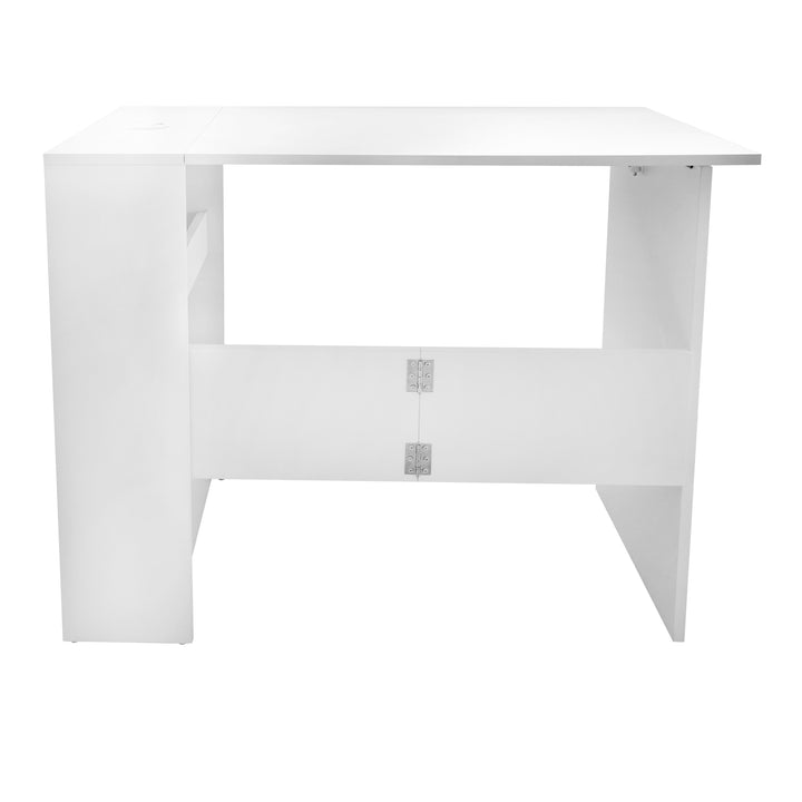 Escritorio Plegable de Melamina Blanco